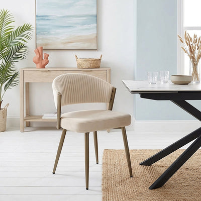 Silla Terciopelo - Lusso Crema