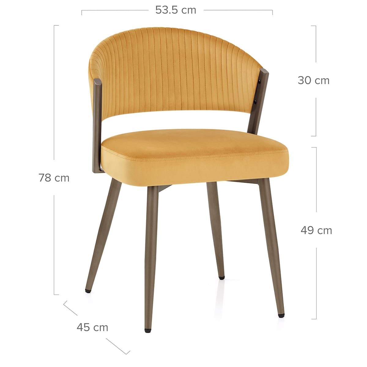 Silla Terciopelo - Lusso Amarillo