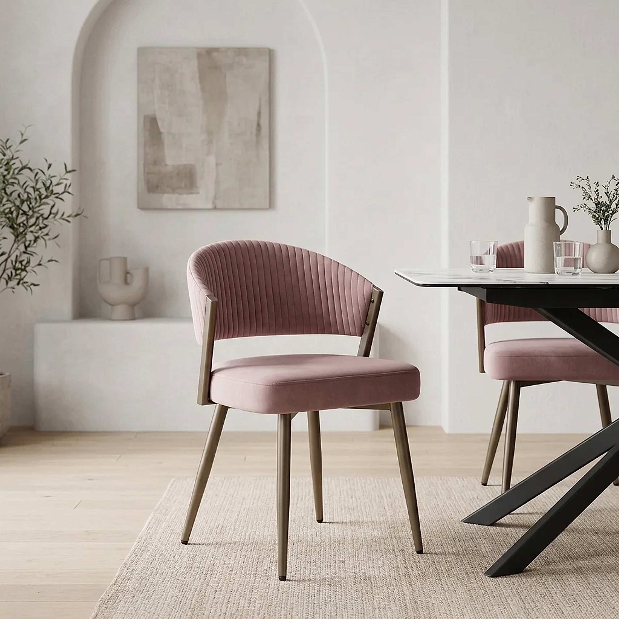 Silla Terciopelo - Lusso Rosa