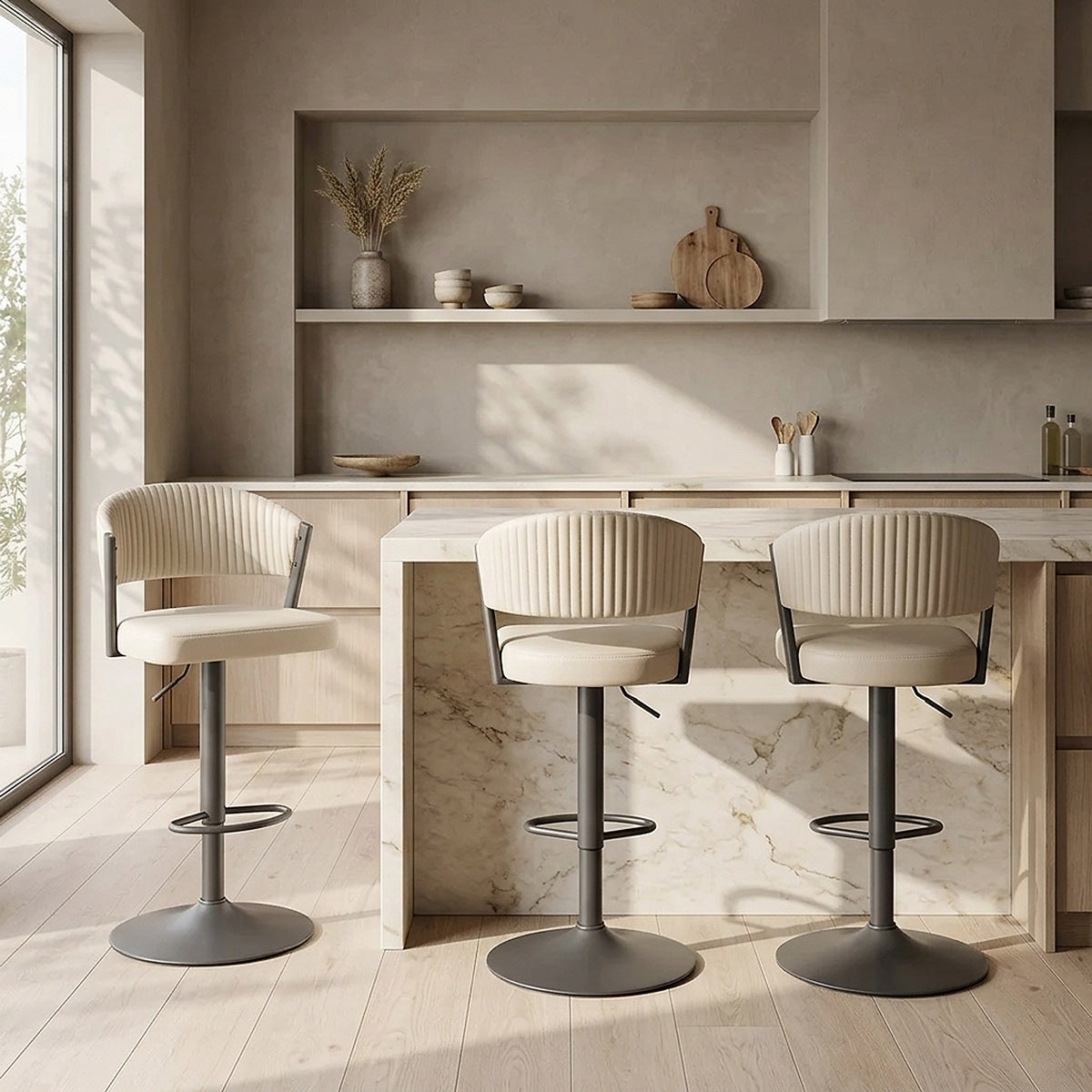Taburete Polipiel - Lusso Crema