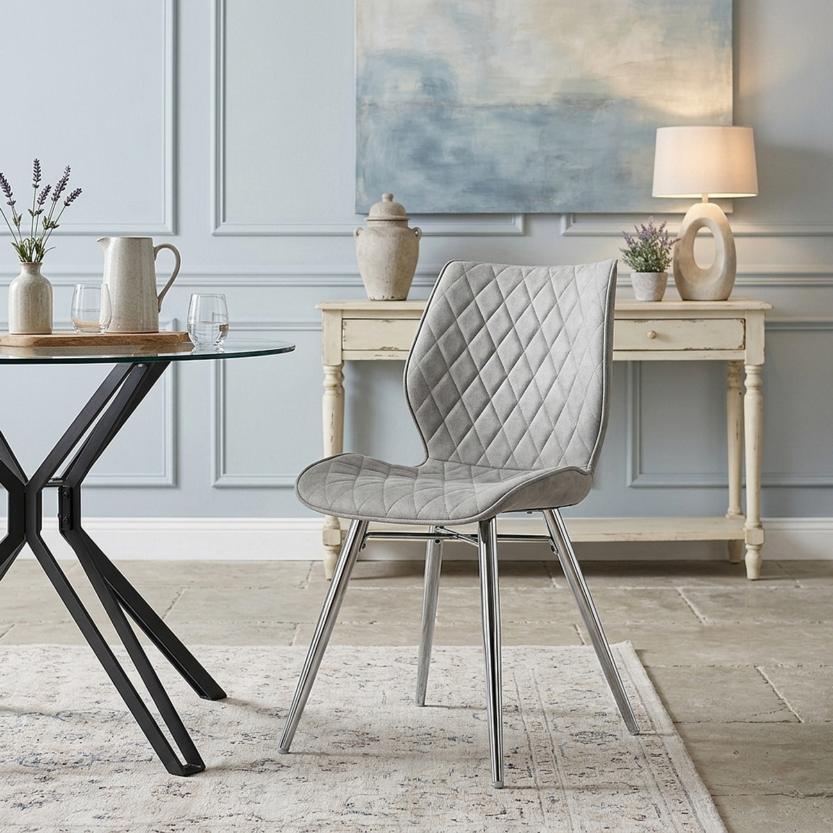 Silla Polipiel Antiguo - Lux Gris