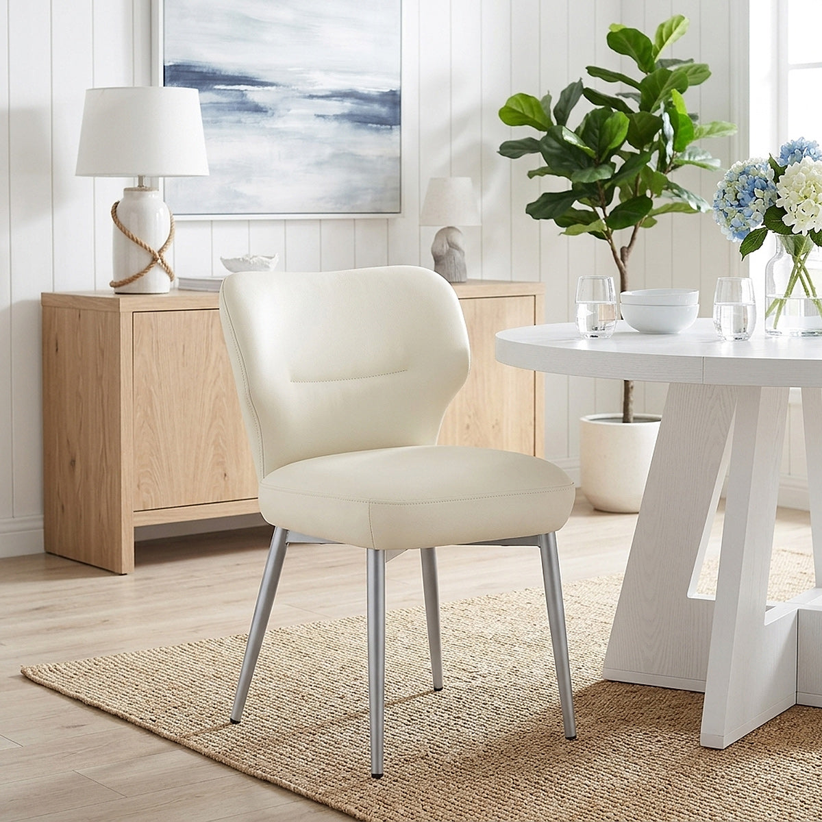 Silla Eco Piel - Maddie Crema