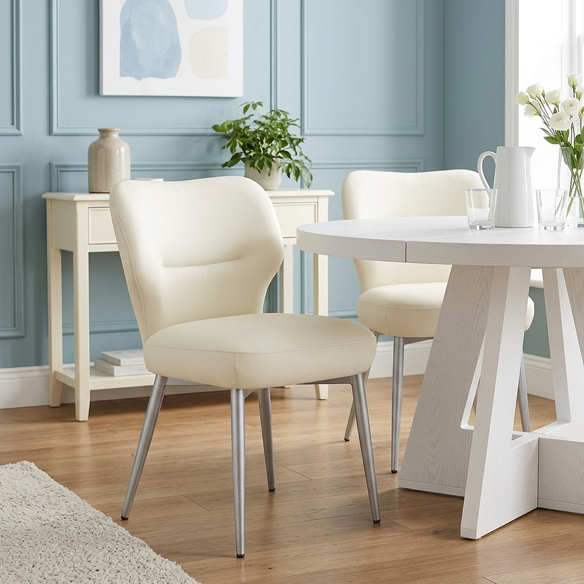 Silla Eco Piel - Maddie Crema