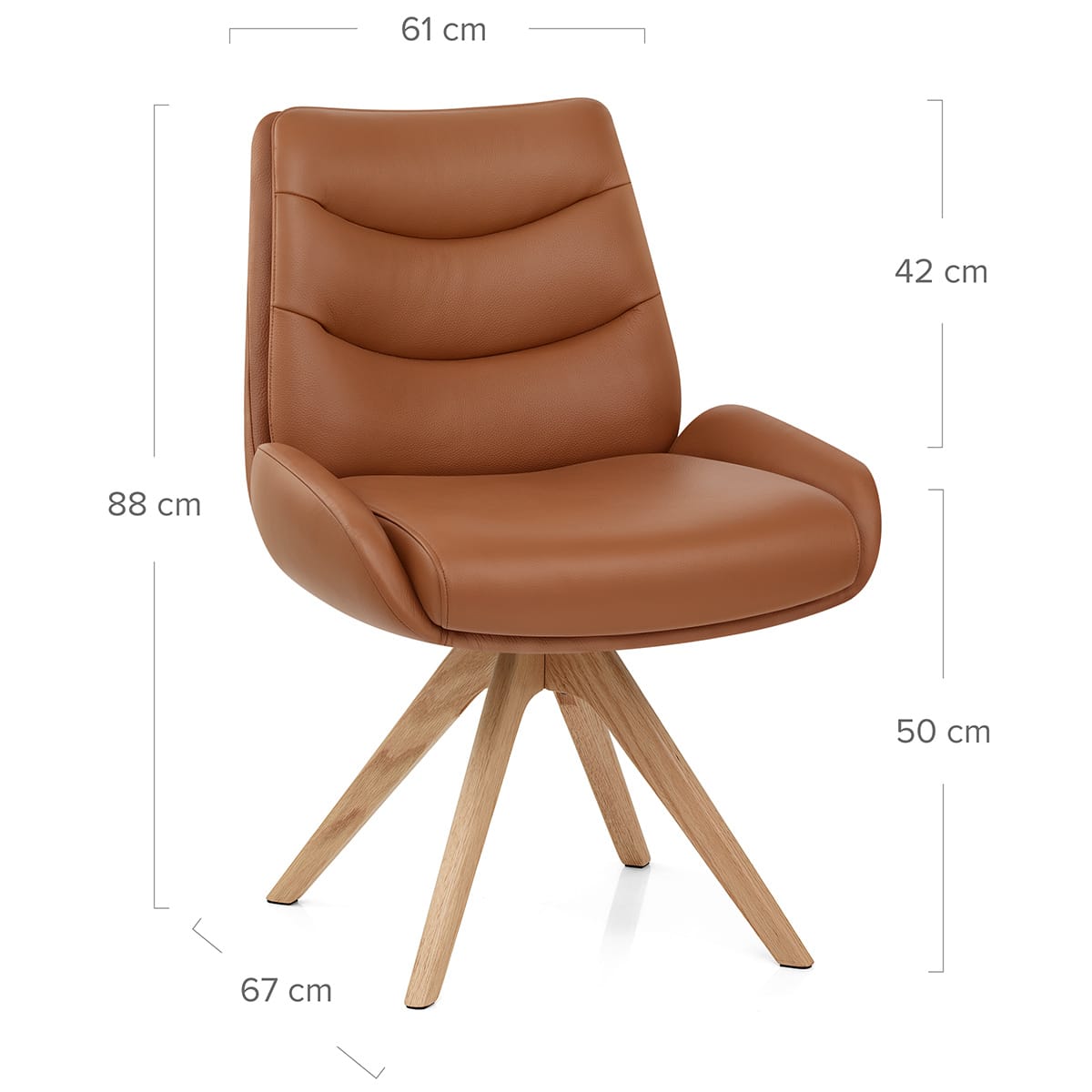 Silla Cuero Auténtico - Madrid Marrón