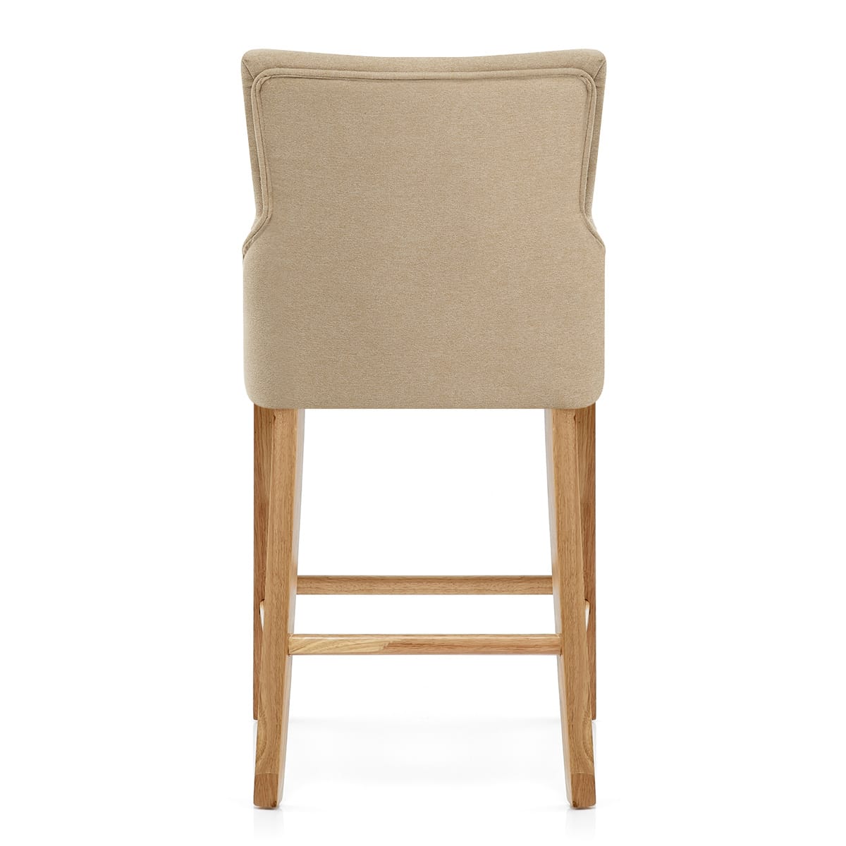 Taburete Tela Madera - Magna Crema