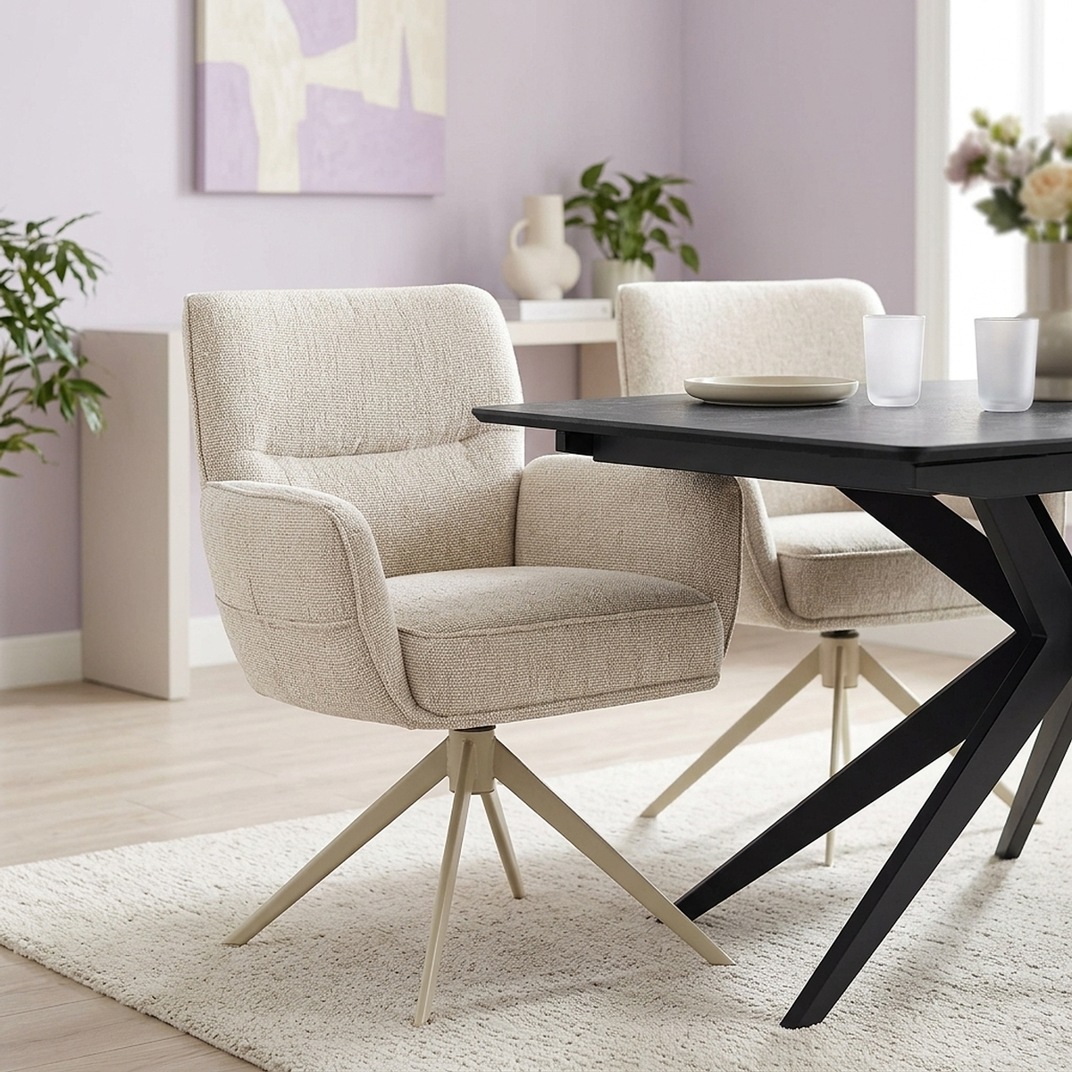 Silla Tela - Marbella Crema