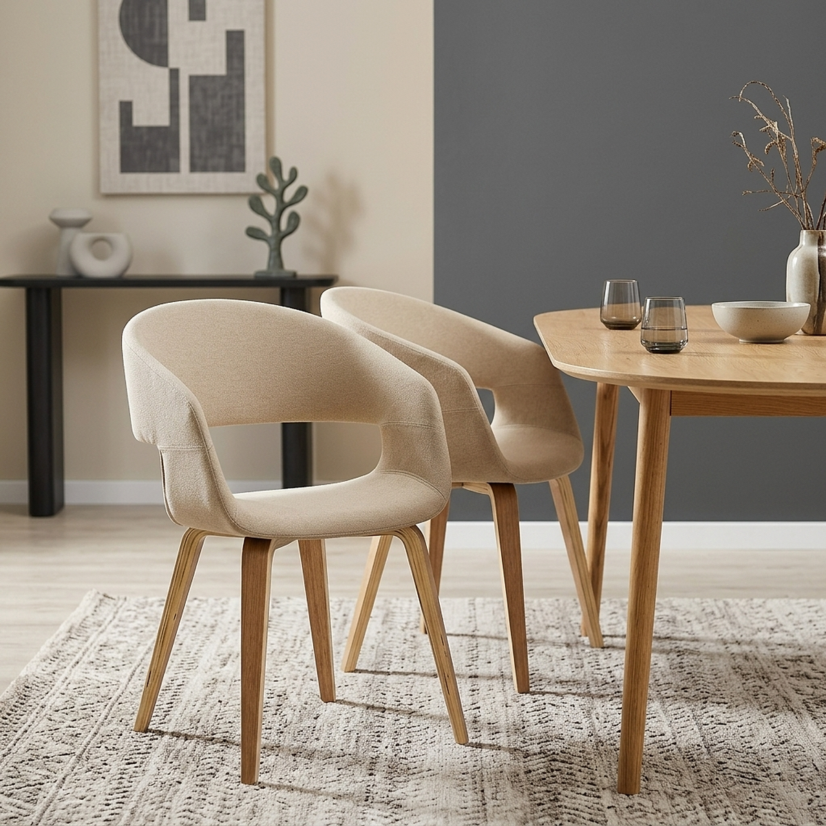 Silla Tela Madera - Marcus Crema