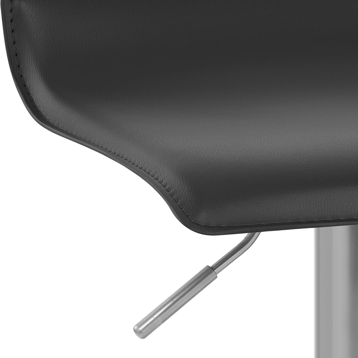 Taburete Polipiel Satinado - Marte Negro