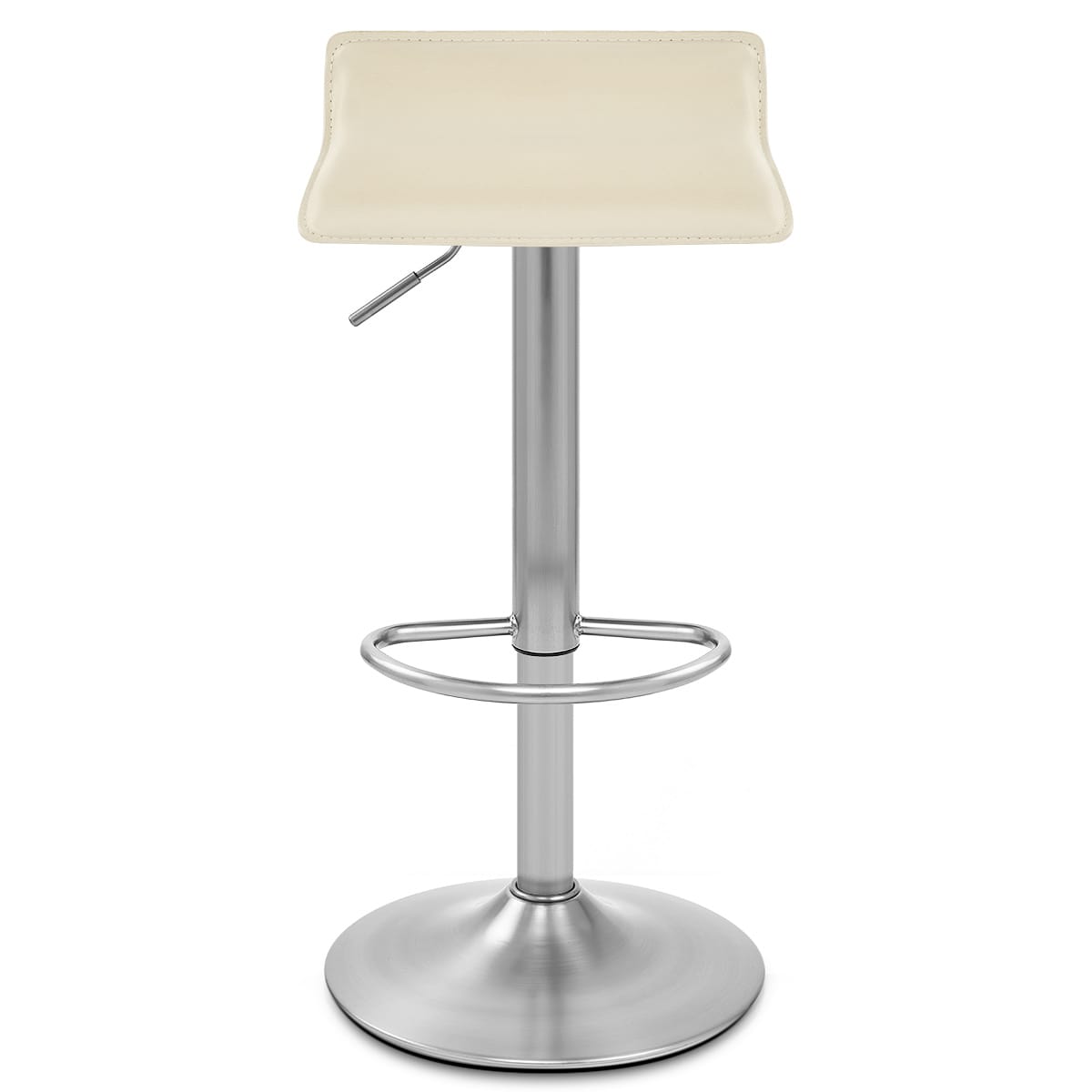 Taburete Polipiel Satinado - Marte Crema