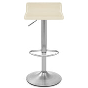 Taburete Polipiel Satinado - Marte Crema