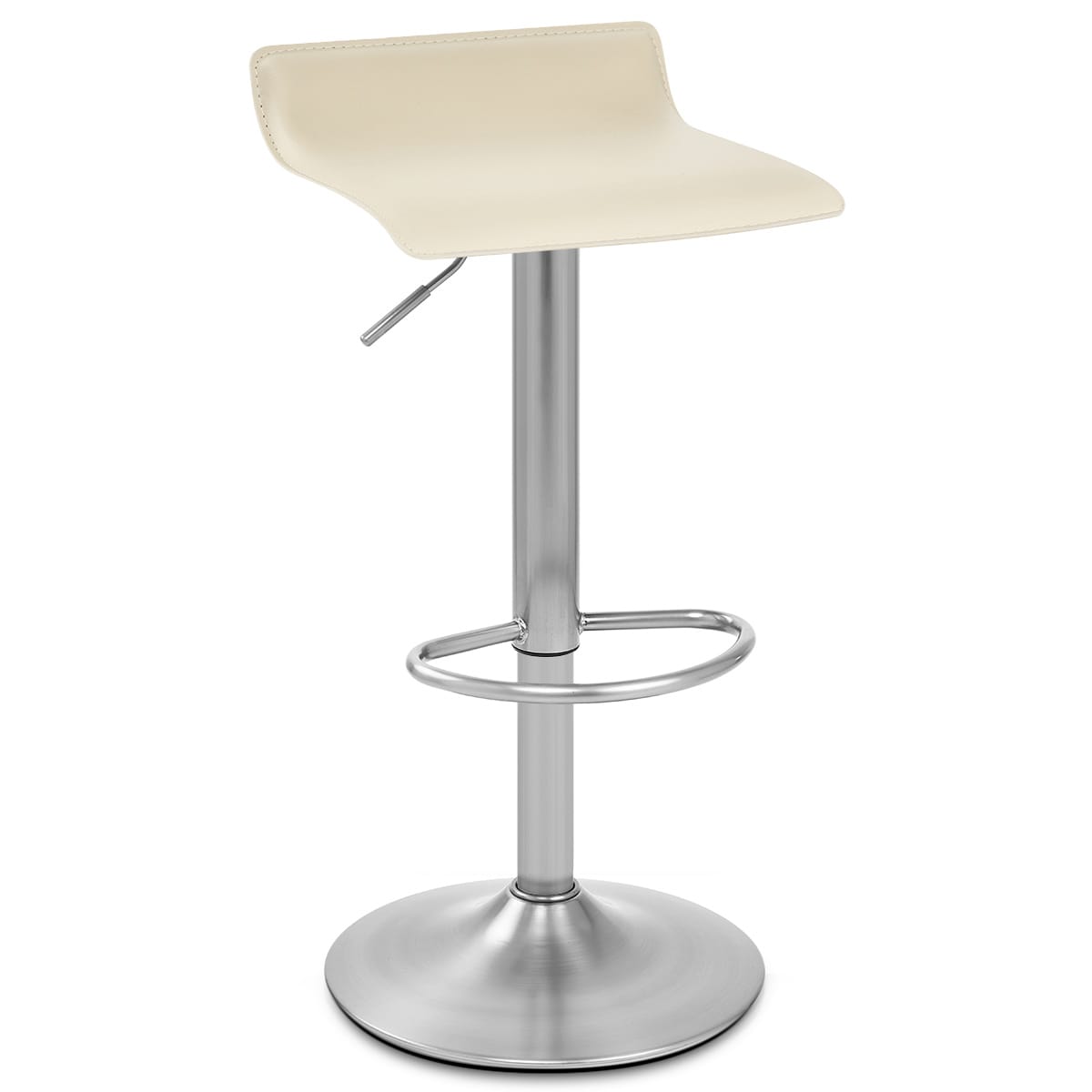 Taburete Polipiel Satinado - Marte Crema