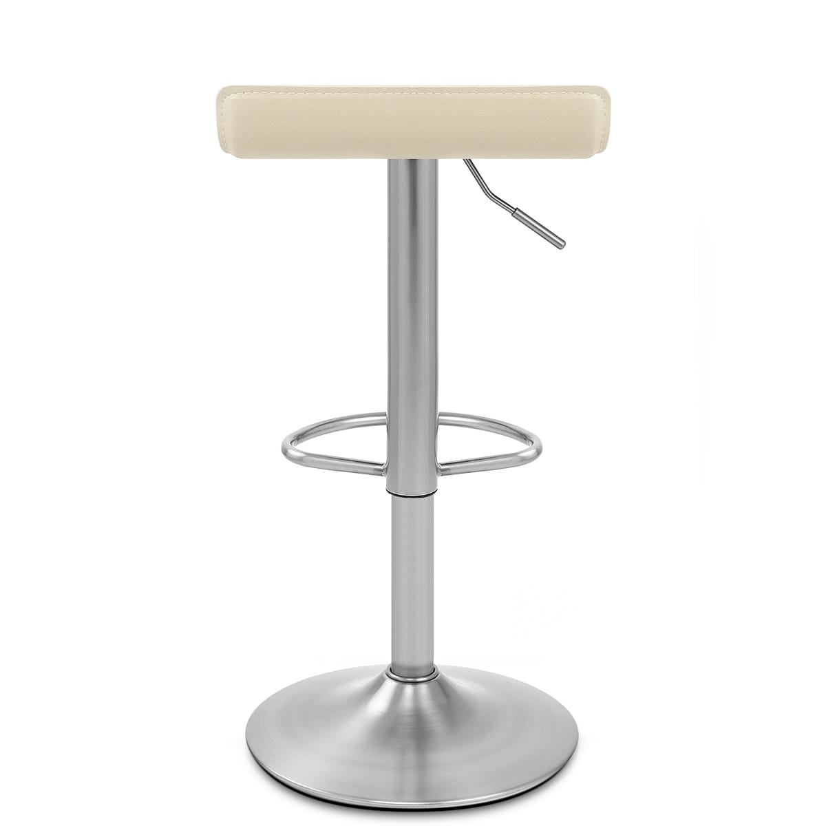 Taburete Polipiel Satinado - Marte Crema