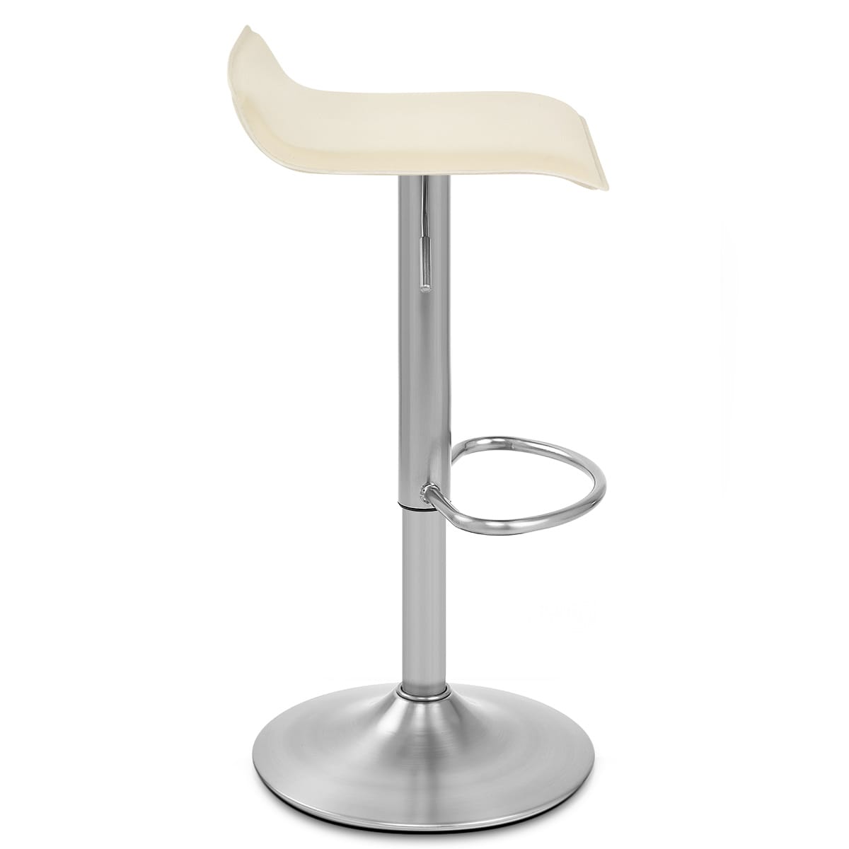 Taburete Polipiel Satinado - Marte Crema