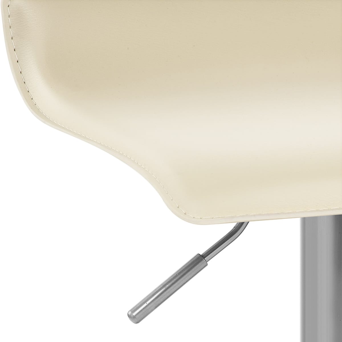 Taburete Polipiel Satinado - Marte Crema