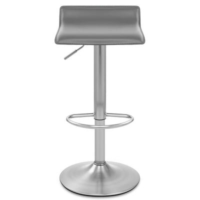 Taburete Polipiel Satinado - Marte Gris