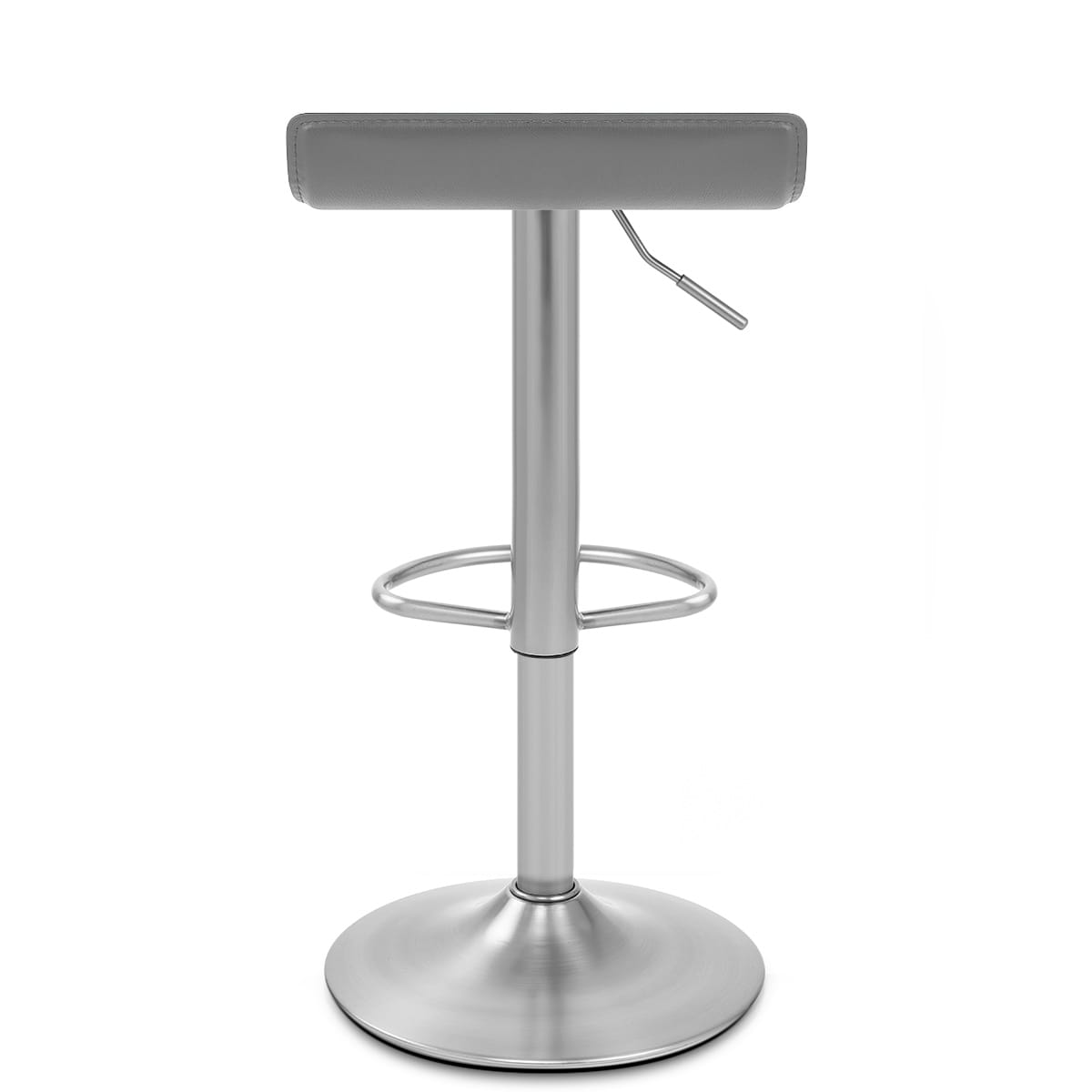 Taburete Polipiel Satinado - Marte Gris