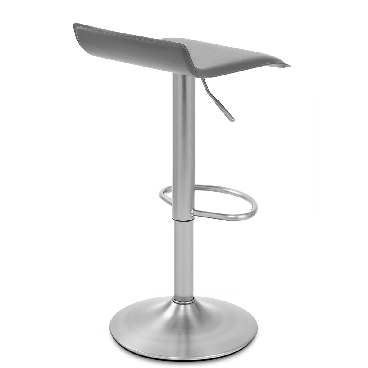 Taburete Polipiel Satinado - Marte Gris