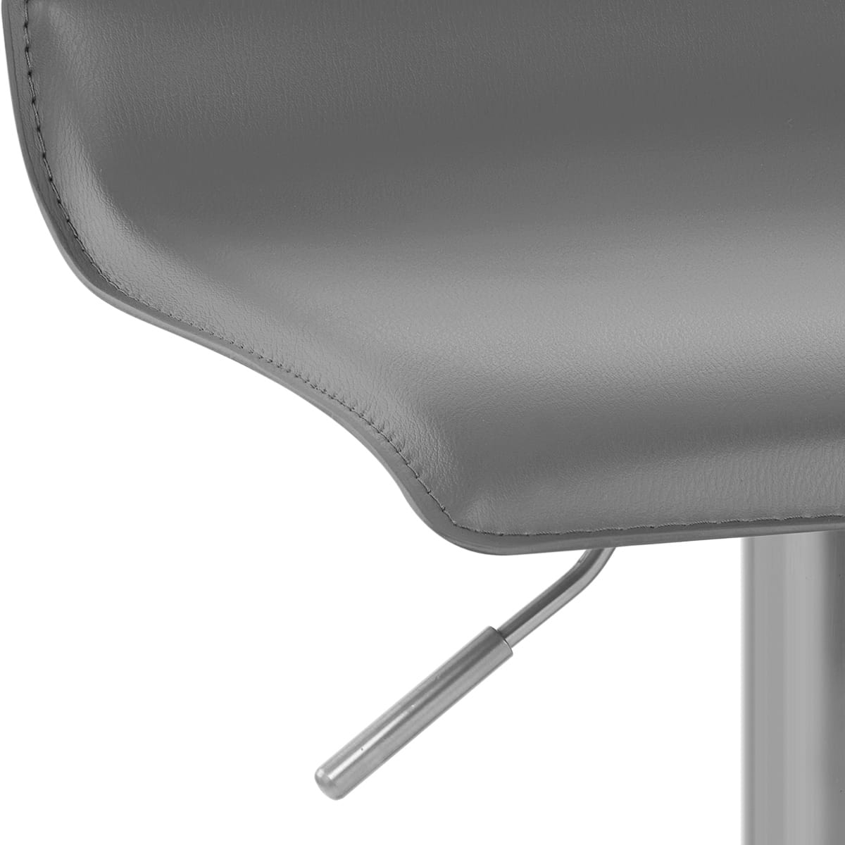 Taburete Polipiel Satinado - Marte Gris