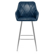 Taburete Polipiel Sintética Anticada - Mason Azul