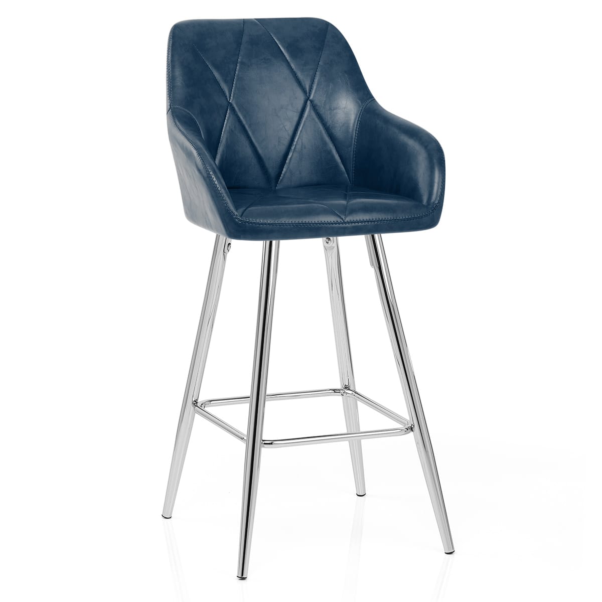 Taburete Polipiel Sintética Anticada - Mason Azul