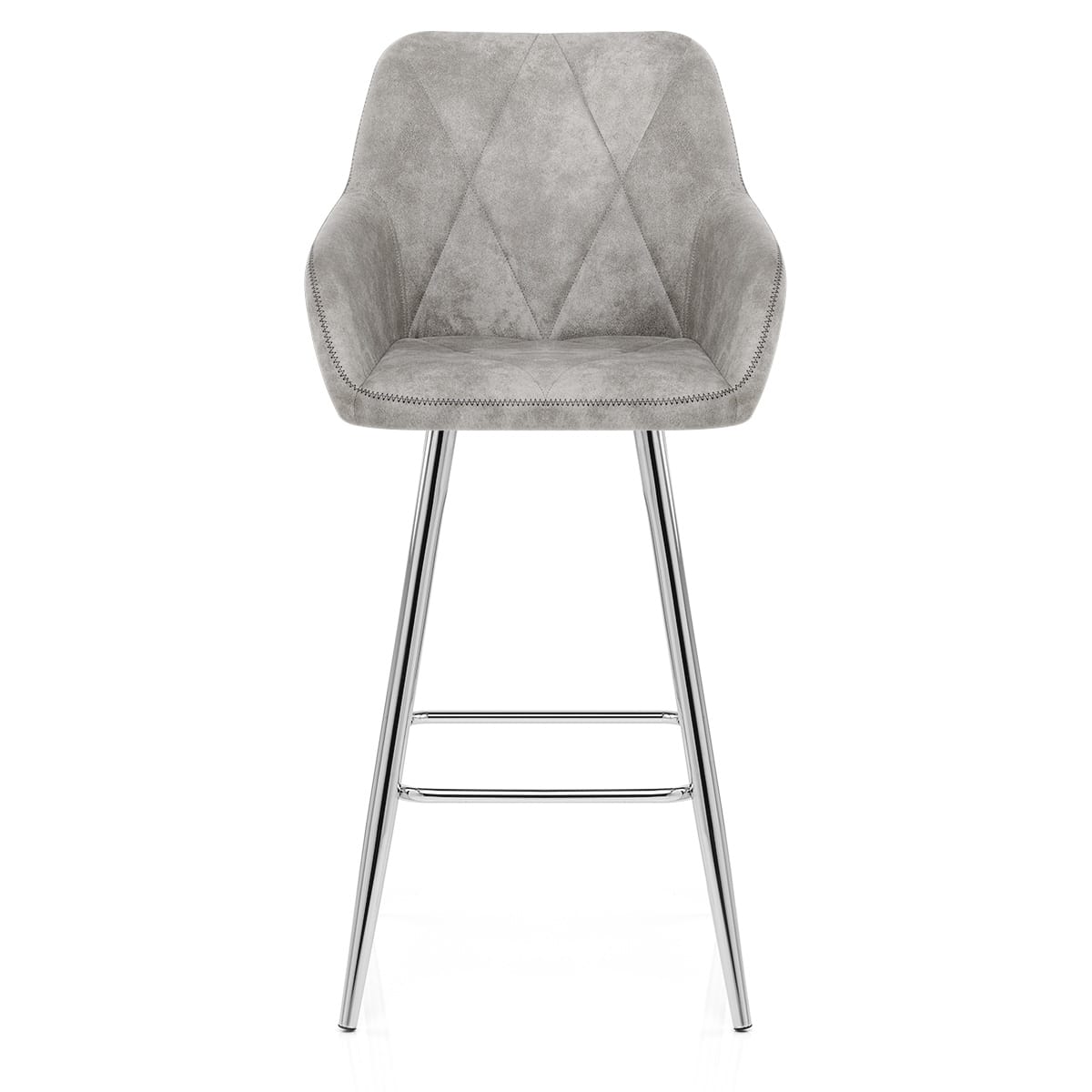 Taburete Ante Cromo - Mason Gris