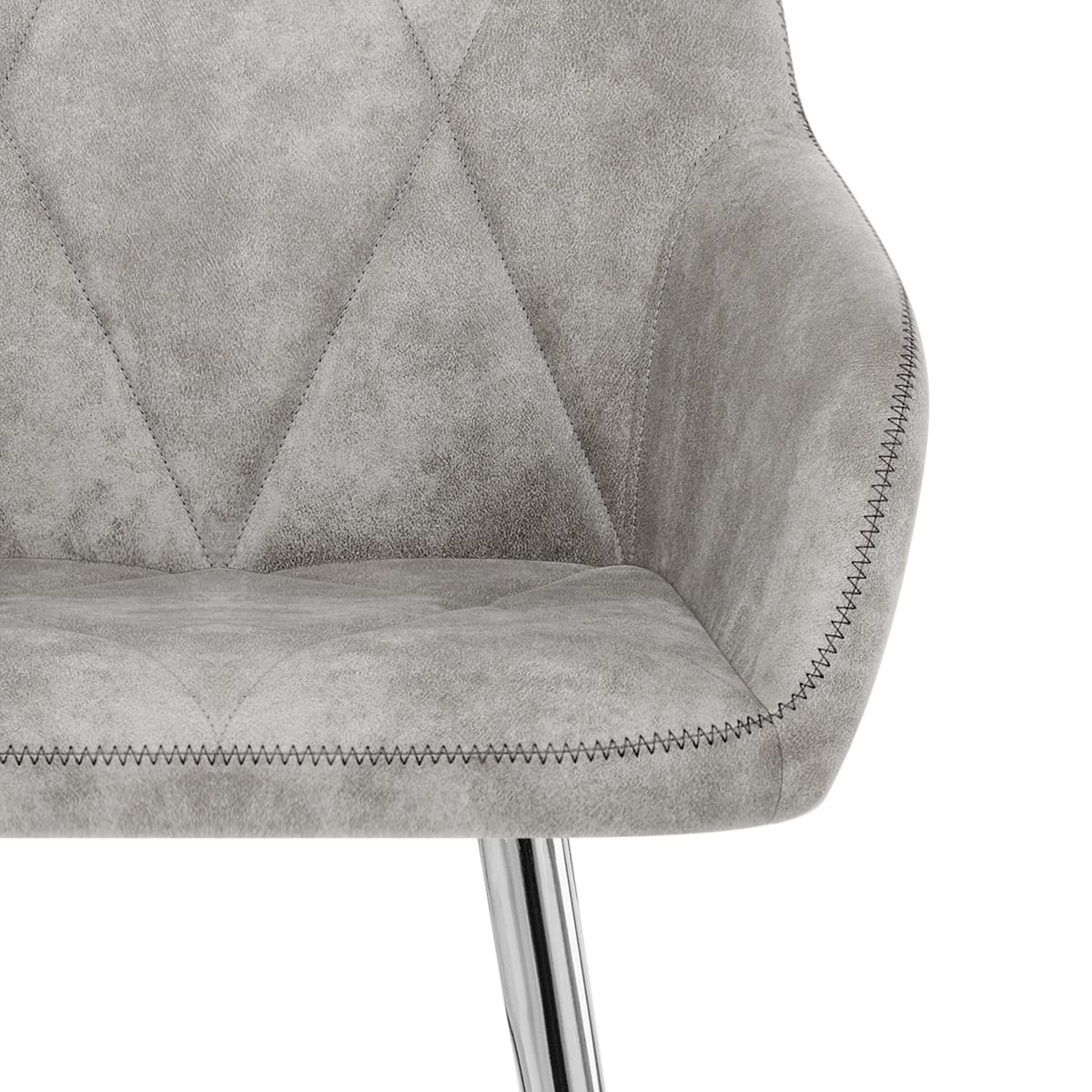 Taburete Ante Cromo - Mason Gris