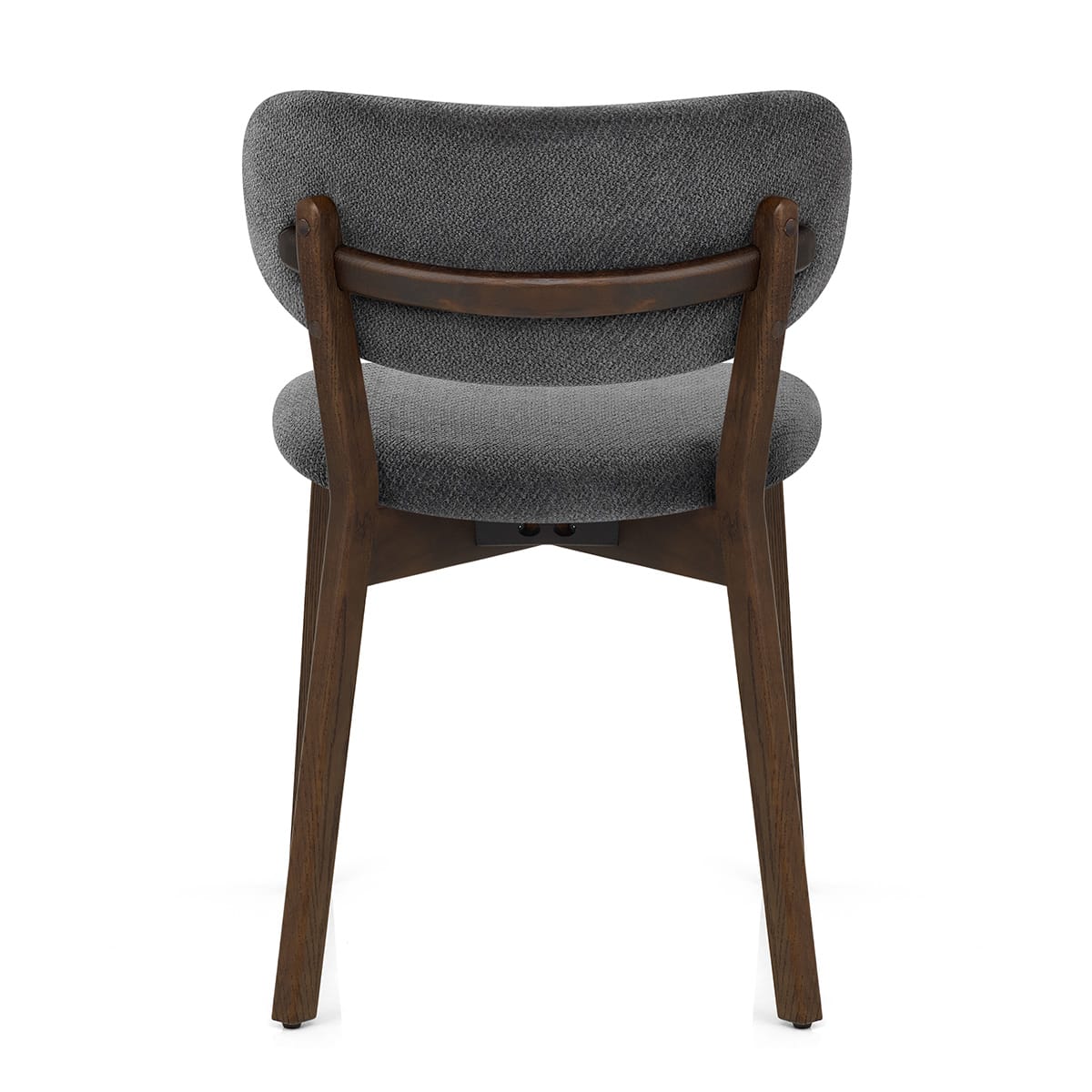 Silla Tela Roble Oscuro - Maya Gris Oscuro