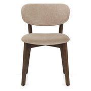 Silla Tela Roble Oscuro - Maya Crema