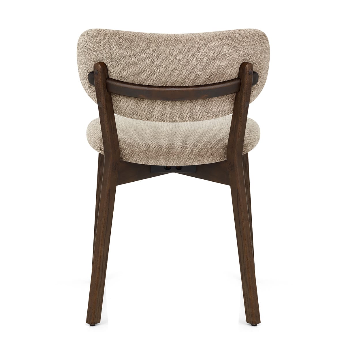 Silla Tela Roble Oscuro - Maya Crema