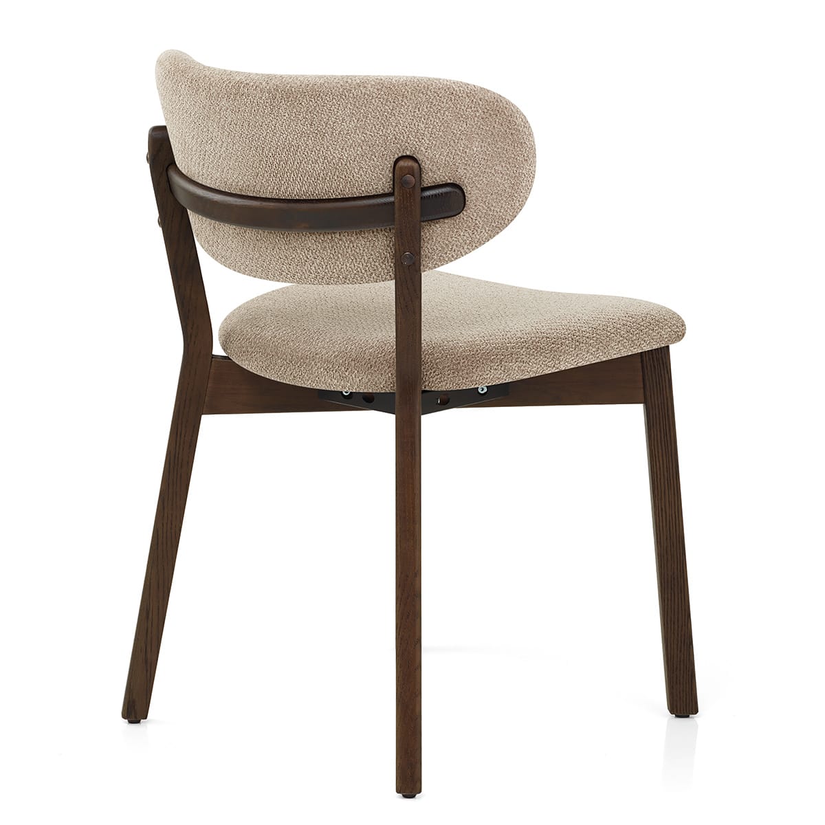 Silla Tela Roble Oscuro - Maya Crema