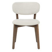 Silla Tela Roble Clara - Maya Blanco