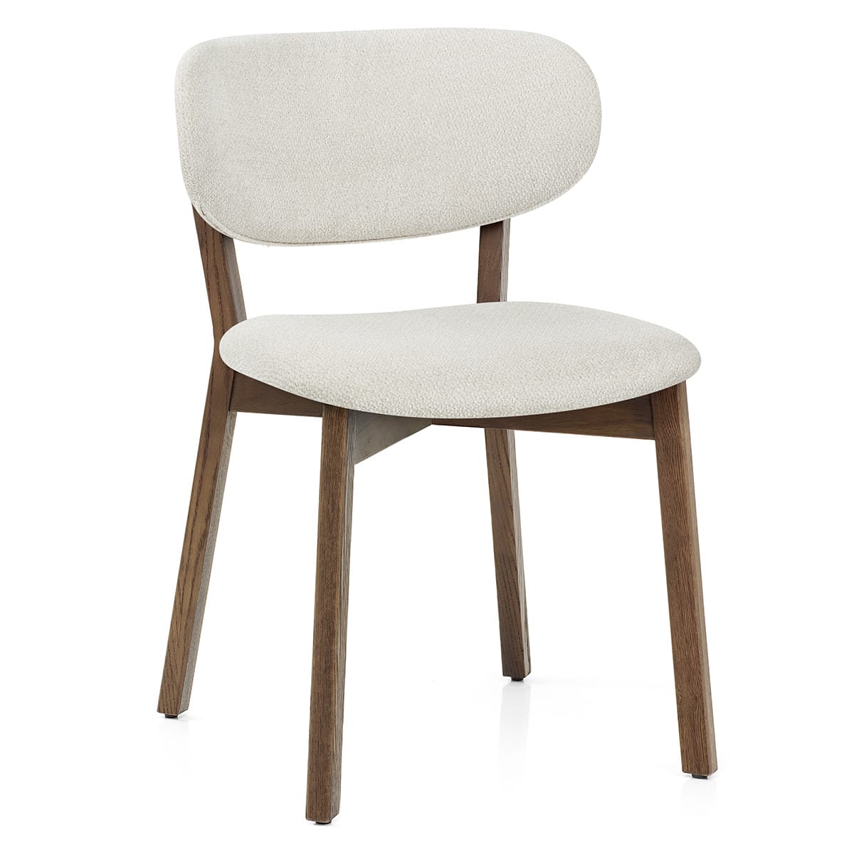 Silla Tela Roble Clara - Maya Blanco