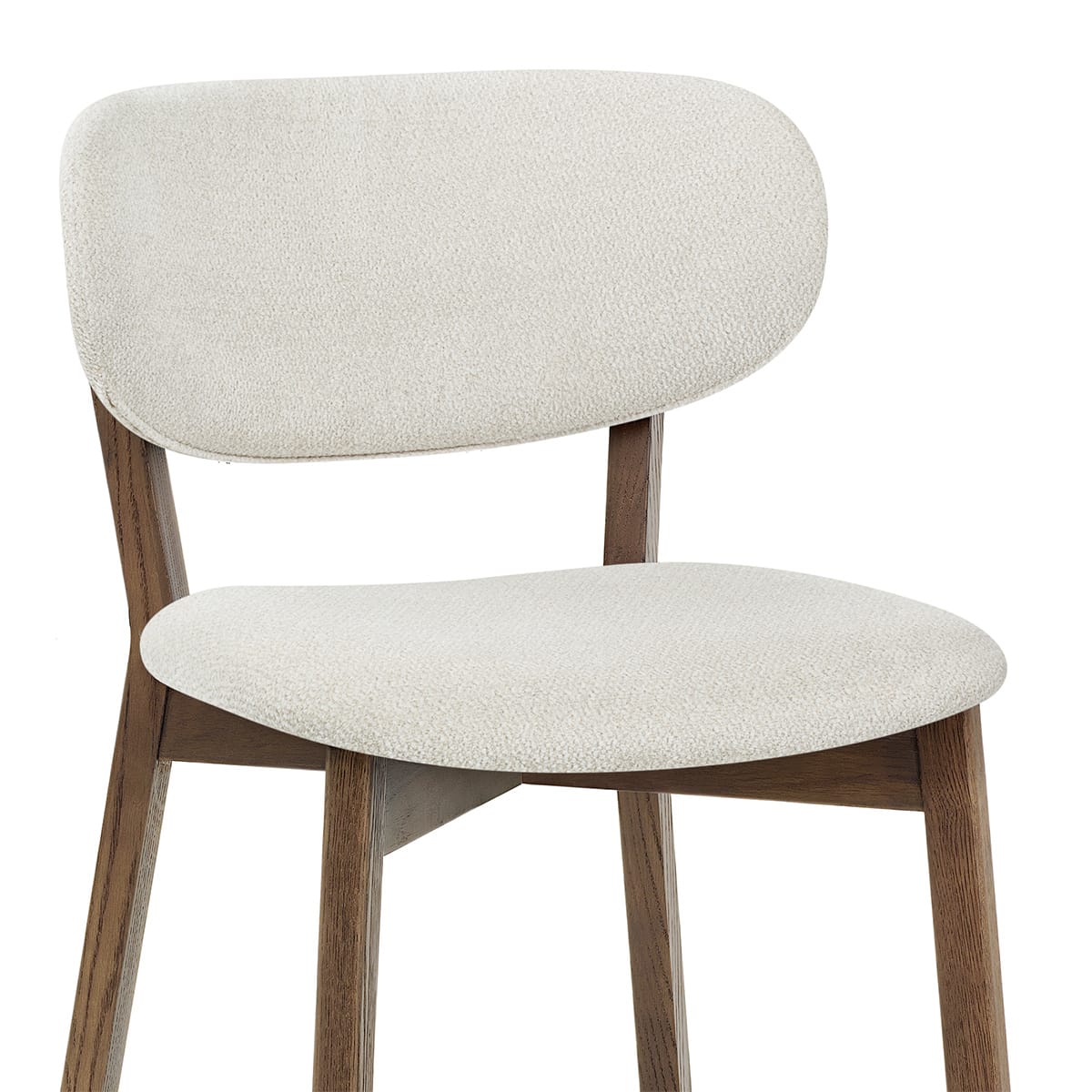 Silla Tela Roble Clara - Maya Blanco