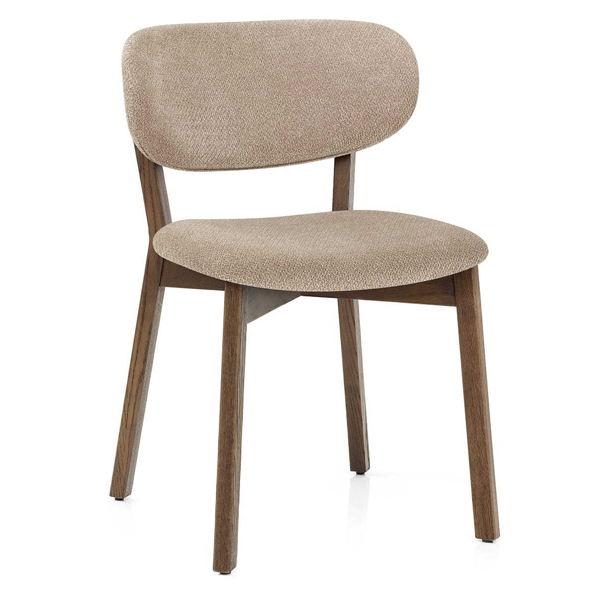 Silla Tela Roble Clara - Maya Gris Pardo