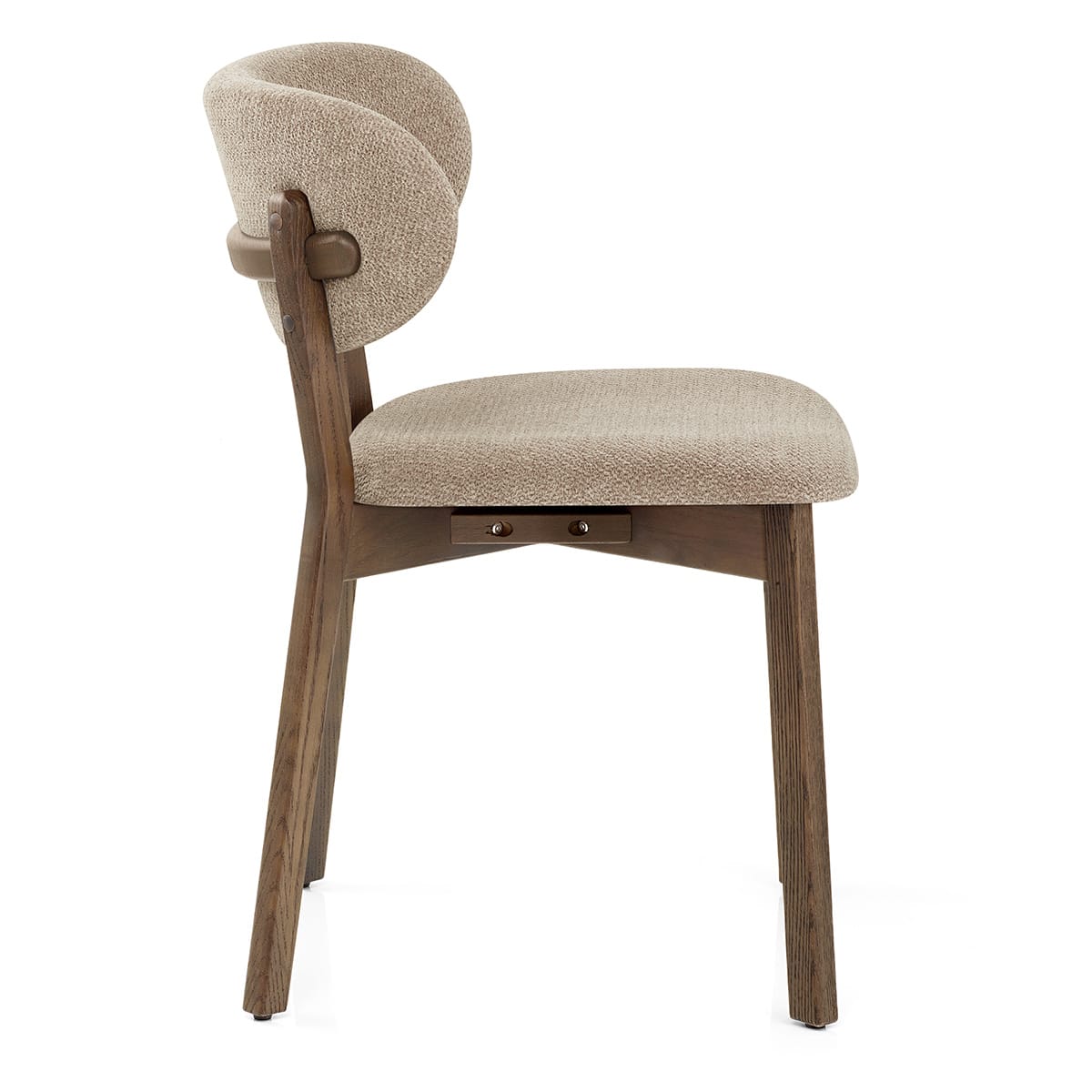 Silla Tela Roble Clara - Maya Gris Pardo