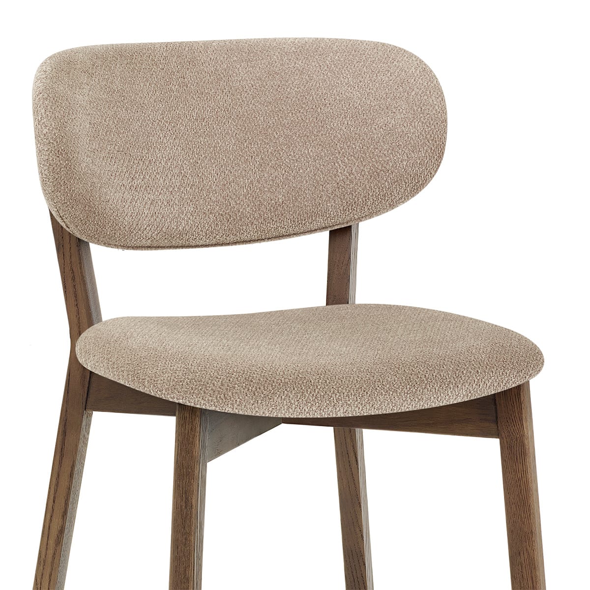 Silla Tela Roble Clara - Maya Gris Pardo