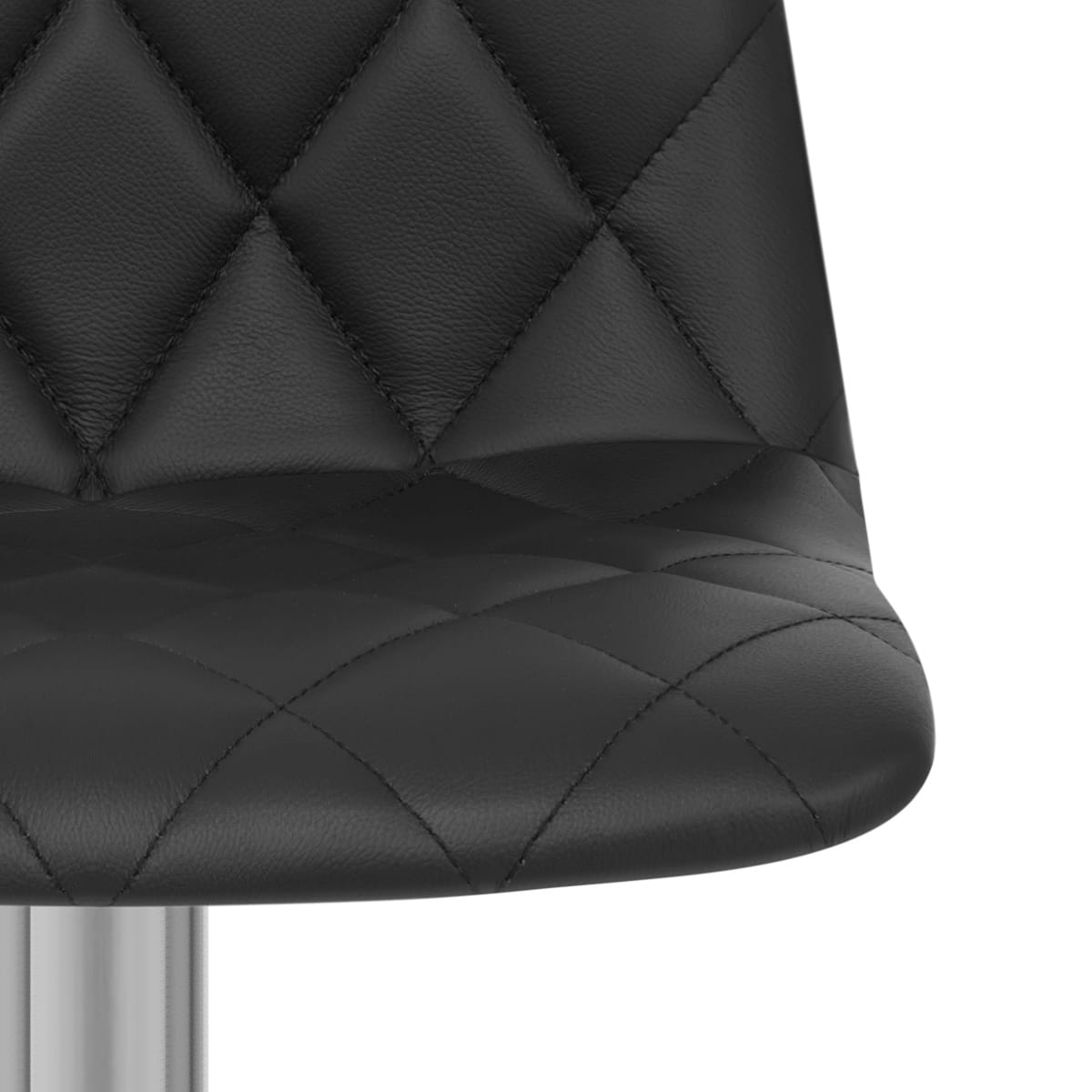 Taburete Auténtico Cuero Satinado - Melody Negro
