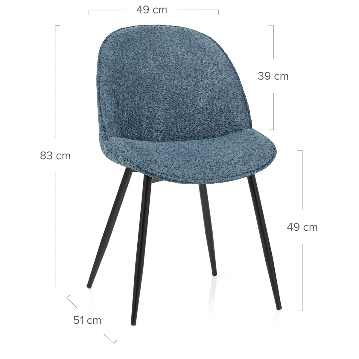 Silla Tela - Mia Azul