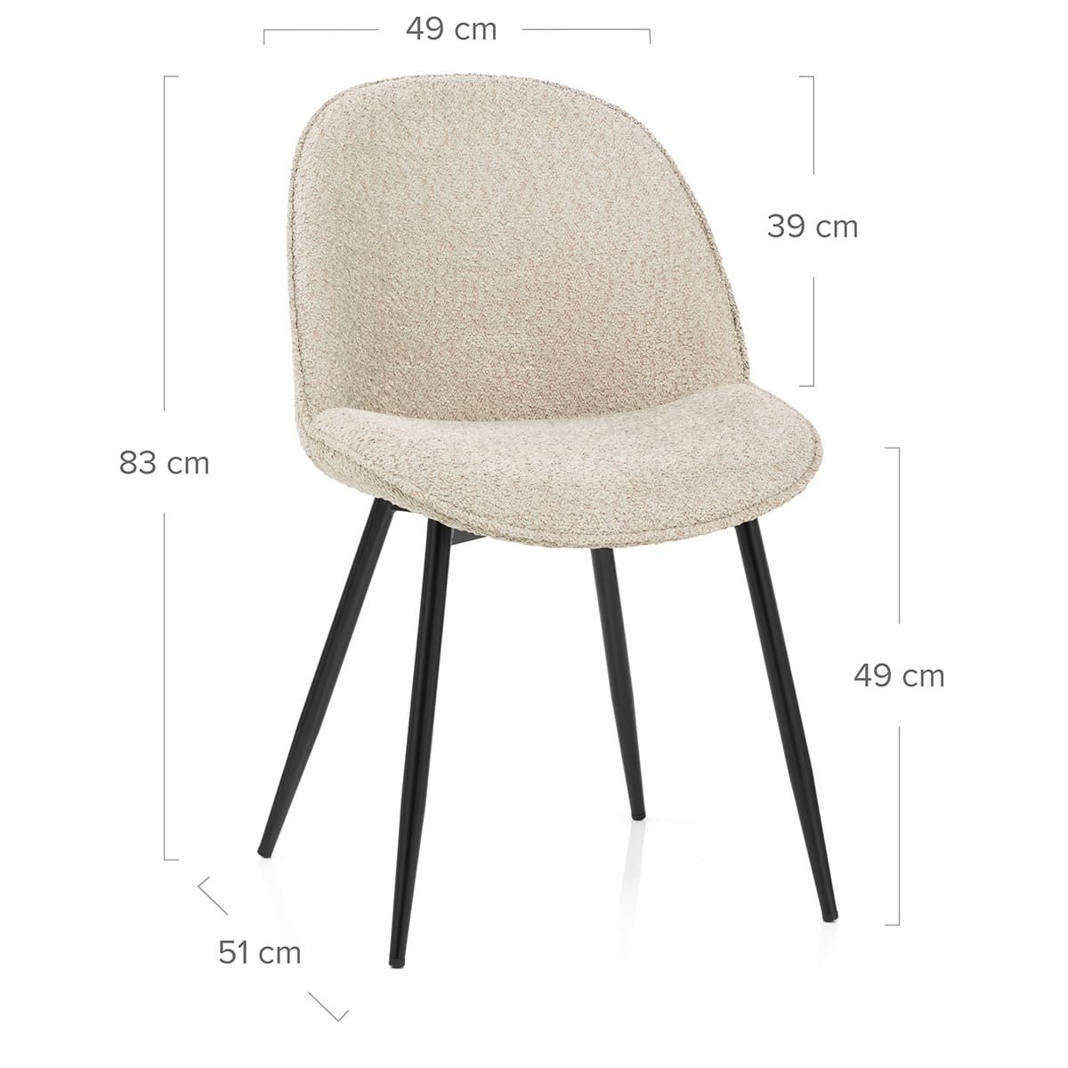 Silla Tela - Mia Crema