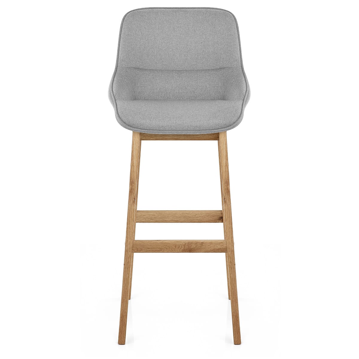 Taburete Tela Roble - Miami Gris