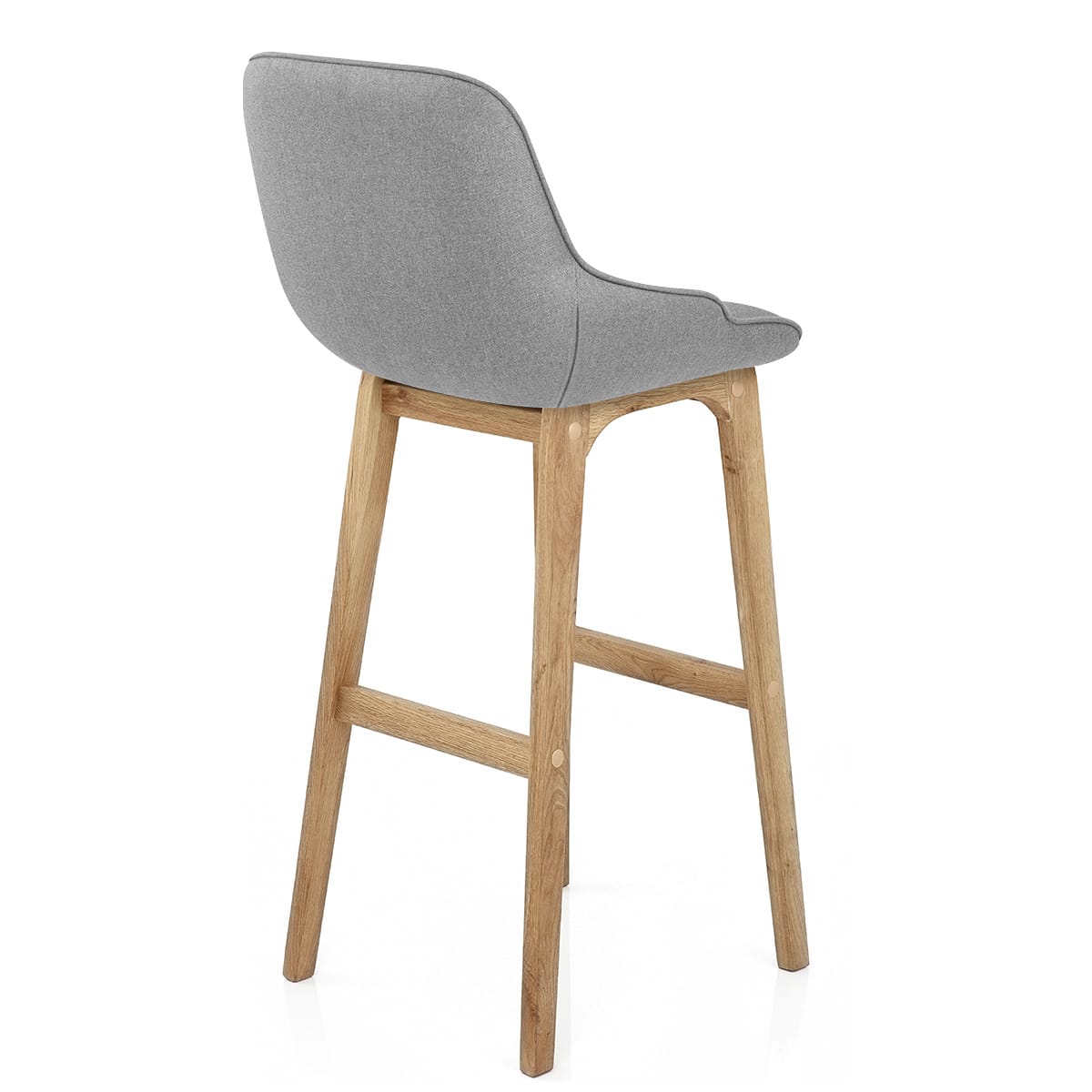 Taburete Tela Roble - Miami Gris