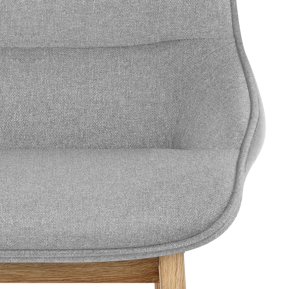 Taburete Tela Roble - Miami Gris