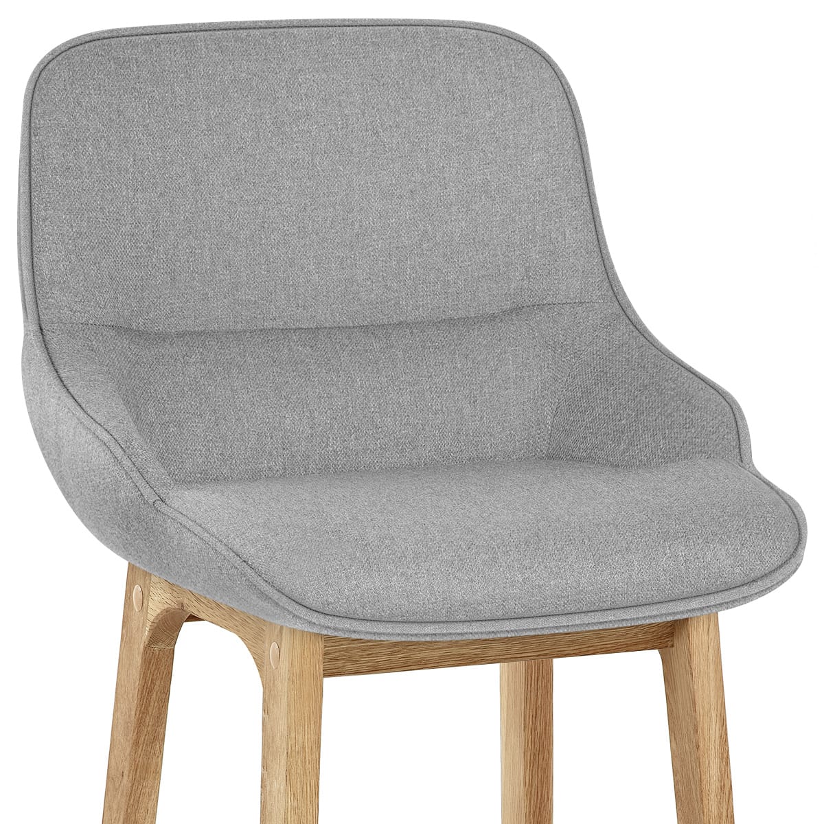 Taburete Tela Roble - Miami Gris