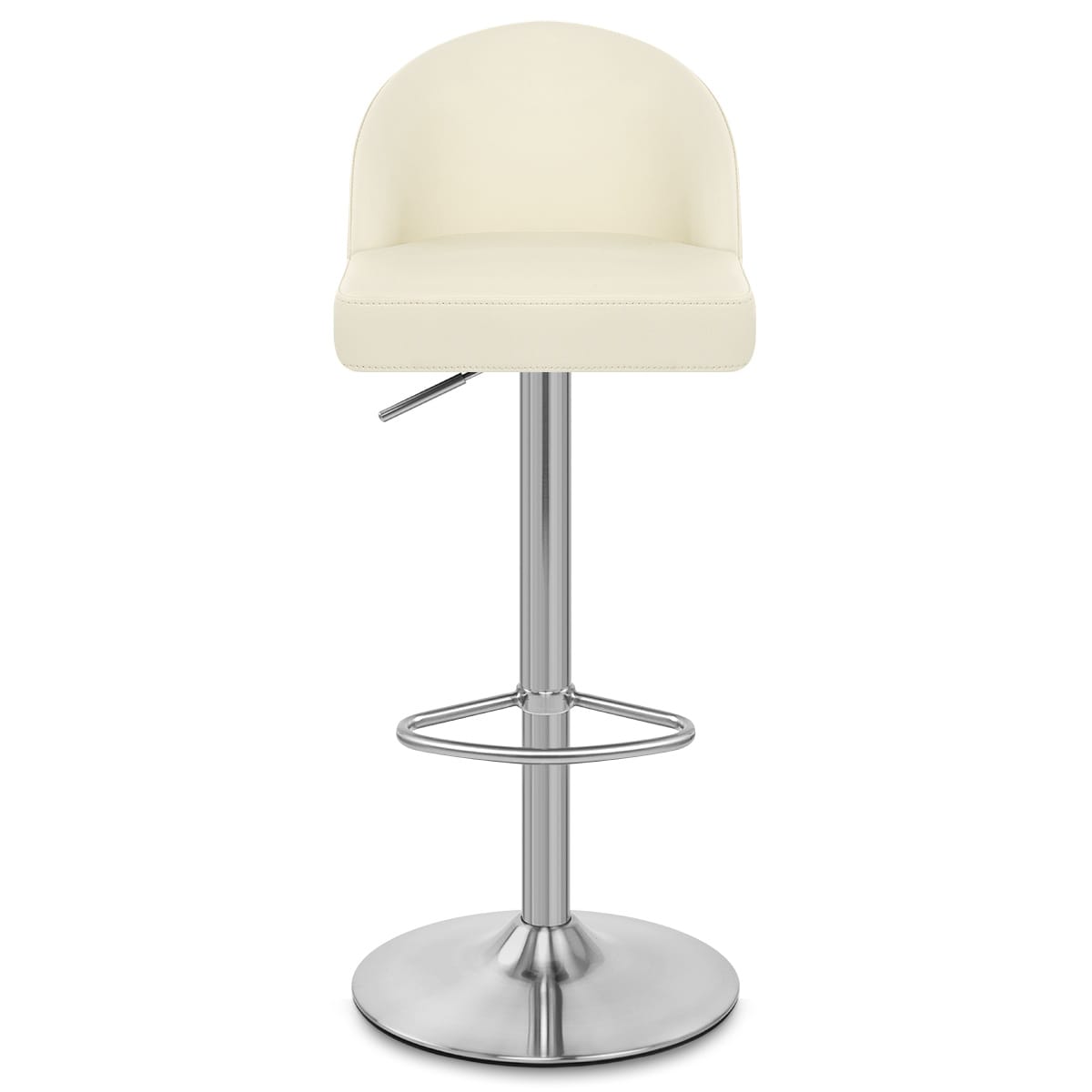 Taburete Polipiel Satinado - Mimi Crema