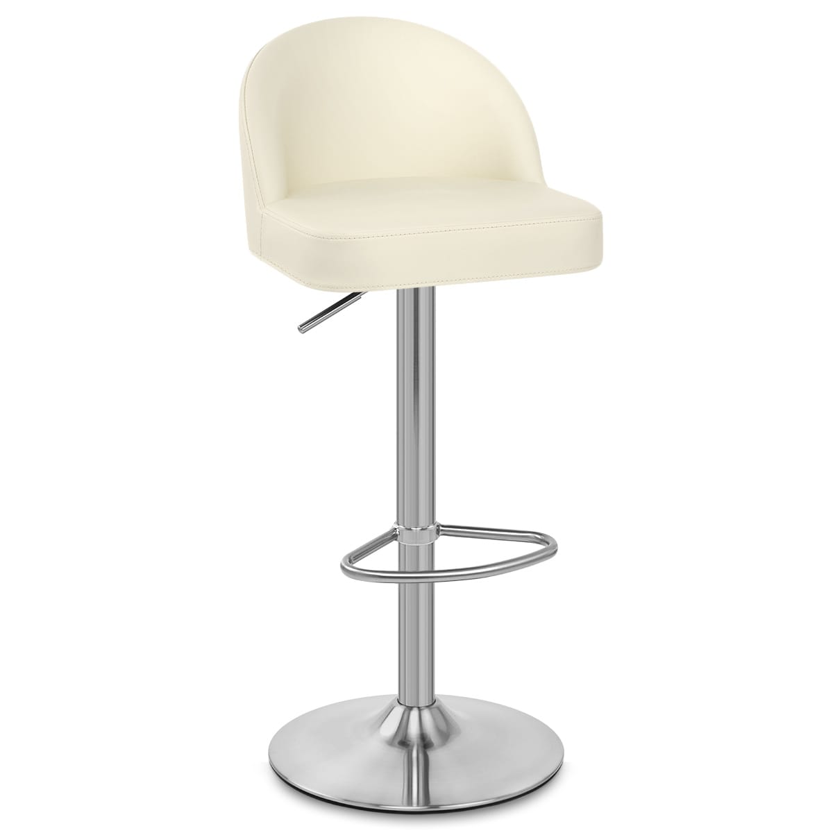 Taburete Polipiel Satinado - Mimi Crema
