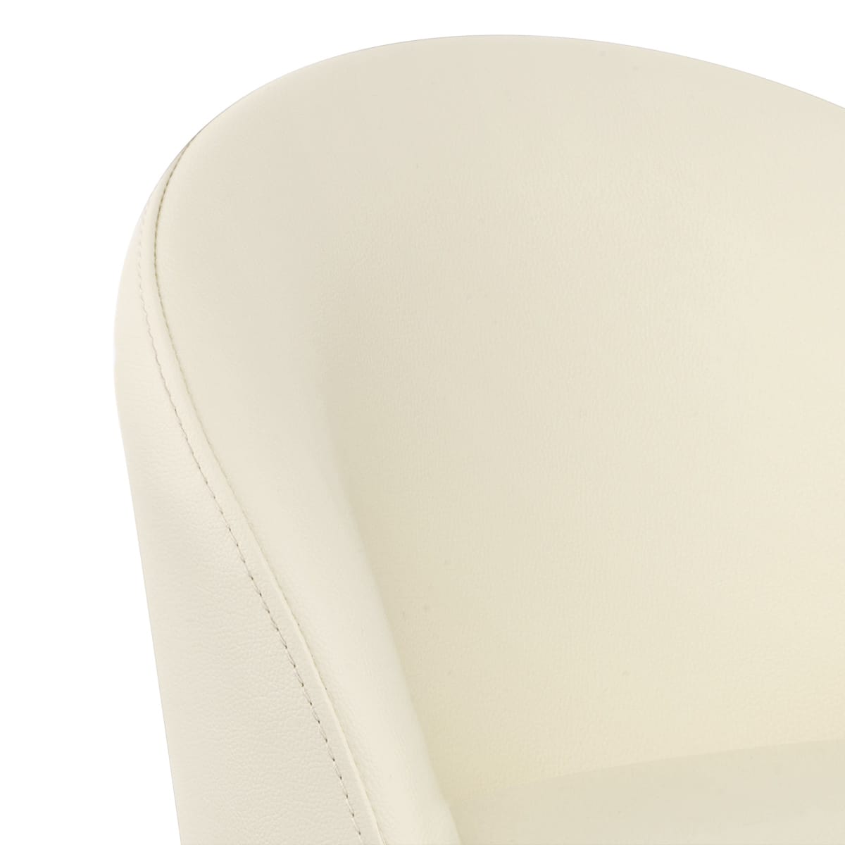 Taburete Polipiel Satinado - Mimi Crema