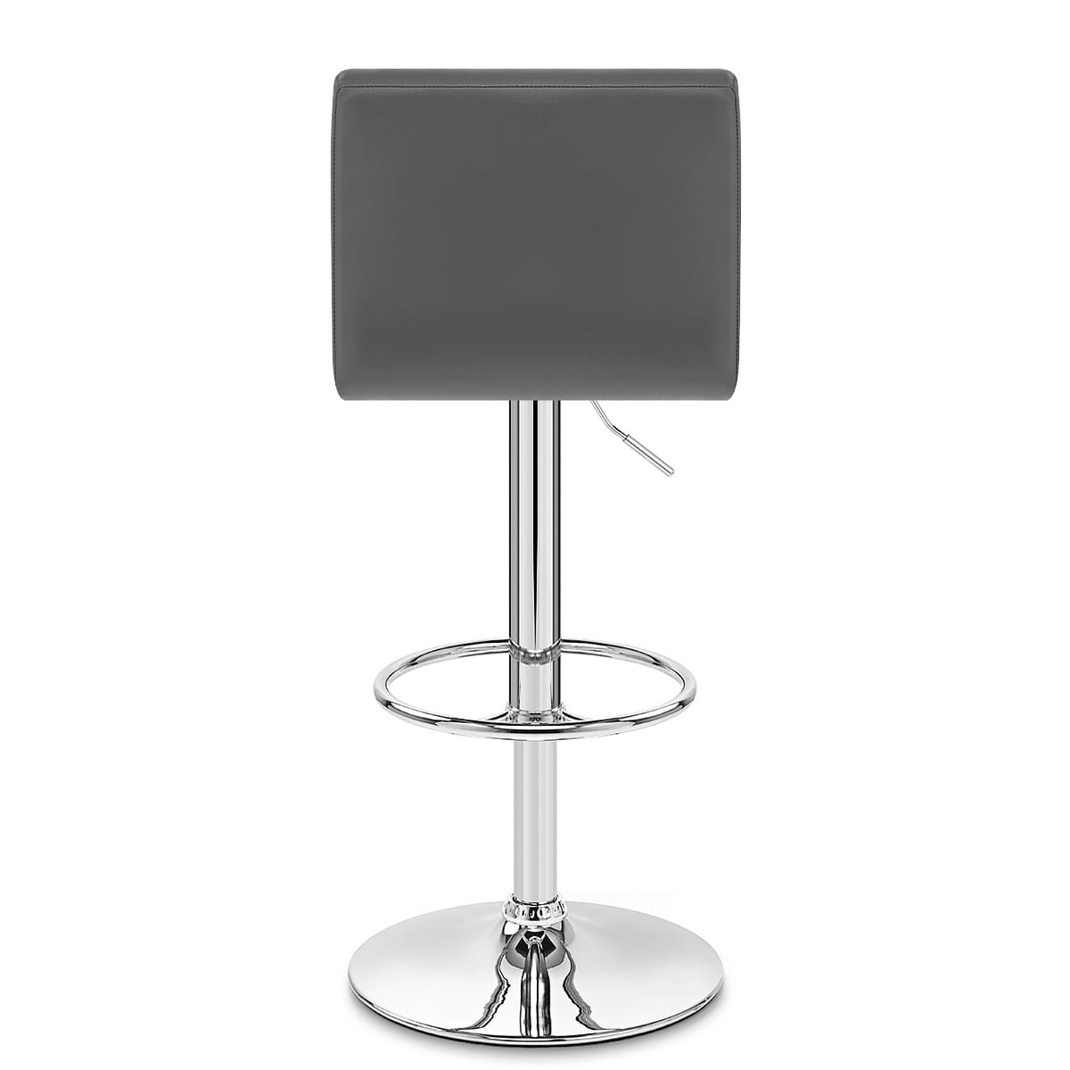 Taburete Polipiel Cromo - Menta Gris