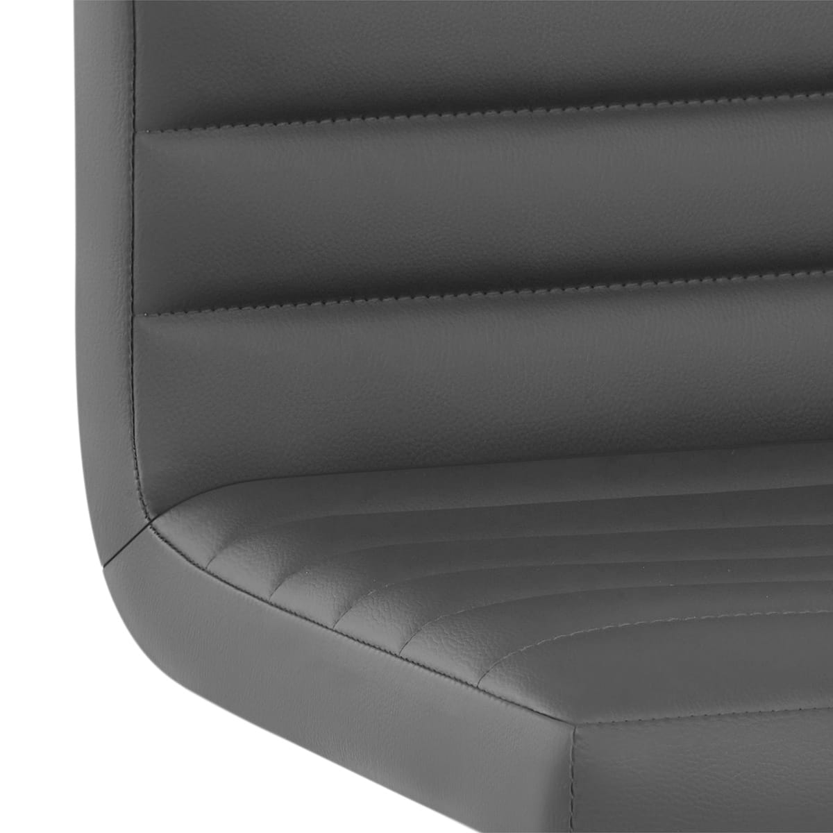 Taburete Polipiel Cromo - Menta Gris