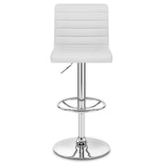 Taburete Polipiel Cromo - Menta Blanco