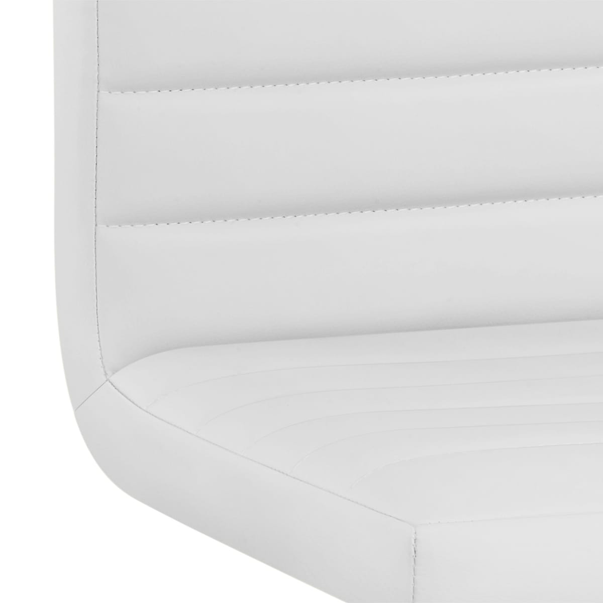 Taburete Polipiel Cromo - Menta Blanco